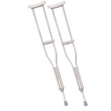 43-2676-P Walking Crutches with Underarm Pad and Handgrip, 1 Pair