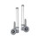 Drive Medical 43-3051 Rear Glide Walker Brakes with 3" Wheels, Price/pair