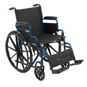 43-3130-P Blue Streak Wheelchair with Flip Back Desk Arms