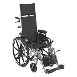 43-3173-P Viper Plus Light Weight Reclining Wheelchair with Elevating Leg Rests and Flip Back Detachable Arms