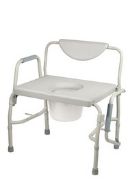 Drive Medical 43-3183 Bariatric Drop Arm Bedside Commode Chair