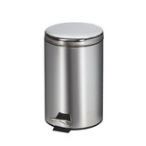 Clinton 50-2025 Clinton, Small Round Waste Receptacle. Stainless Steel, 13 Quart