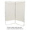 STANDARD 5-PANEL PRIVACY SCREEN - VINYL - WHITE - 6 MM THICK