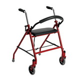 68-0089 Two Wheeled Walker with Seat, Red