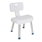 Drive Medical 68-0281 Bathroom Safety Shower Chair with Folding Back
