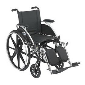70-0118-P Viper Wheelchair with Flip Back Removable Arms, Desk Arms, Elevating Leg Rests