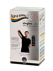 Sup-R band latex free, 5 foot strips, 30 piece dispenser