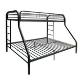 Acme Tritan Bunk Bed (Twin/Full) in Black 02053BK