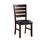 ACME Urbana Side Chair (Set-2) in Black PU & Cherry 04624