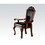 ACME Chateau De Ville Arm Chair (Set-2) in Black PU & Cherry 10039A