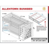 ACME Allentown Bunk Bed (Twin/Twin & Storage) in Espresso 10170W