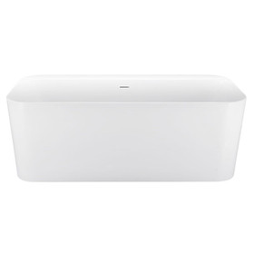 67" 100% Acrylic Freestanding Bathtub, Contemporary Soaking Tub, white Bathtub 116573