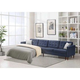 U-shaped sofa Tech PU Leather 2051BLUE