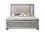 ACME Antares Queen Bed (LED HB), Fabric & Light Gray Oak 21820Q