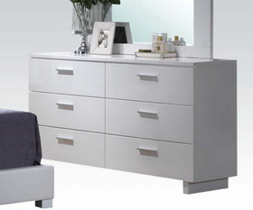 Acme Lorimar Dresser in White & Chrome Leg 22635