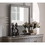 Acme Louis Philippe Mirror in Antique Gray 23864