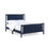 Connelly Full Bed Midnight Blue/Vintage Walnut 27512-MBL