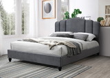 Acme Giada Queen Bed, Charcoal Fabric 28970Q
