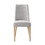 Taylor Chair with Natural Legs and Gray Fabric 28991-NAG