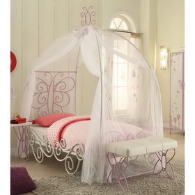 Acme Priya II Full Bed in White & Light Purple 30535F