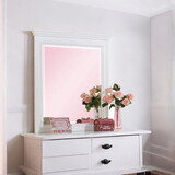 ACME Lacey Mirror in White 30600