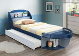 Acme Neptune II Twin Bed in Gray & Navy 30620T