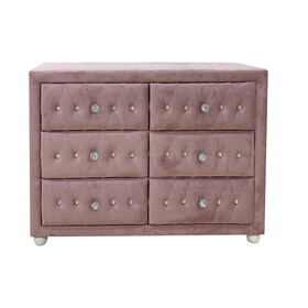 ACME Reggie Dresser, Pink Fabric 30825