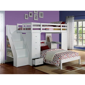 ACME Freya Twin Bed in White 37152