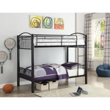 Acme Cayelynn Bunk Bed (Twin/Twin) in Black 37385BK