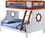 ACME Farah Bunk Bed (Twin/Full) in Oak & White 37600