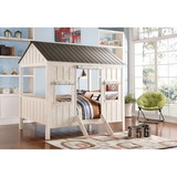 Acme Spring Cottage Full Bed in Weathered White & Washed Gray 37655F