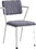 ACME Cargo Chair, Gray Fabric & White 37888