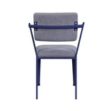 Acme Cargo Chair, Gray Fabric & Blue 37908