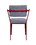 ACME Cargo Chair, Gray Fabric & Red 37918