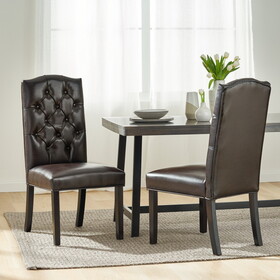 HARRIET KD TUFTED DINING CHAIRS MP2 (set of 2) 52322-00PU