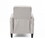 Grey Linen Push Back Chair for Elegant Home D&#233;cor 52422.00FDGRY