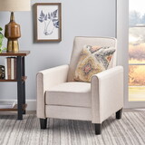 Light Beige Linen Push Back Chair for Elegant Home Décor 52422.00FLBEI