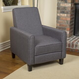 Smoke Fabric Push Back Chair for Elegant Home Décor 52422.00FSMK