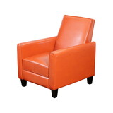 Recliner Push Back Chair for Elegant Home Décor Orange 52422-00PUORG