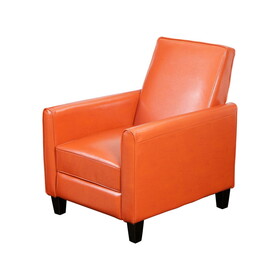 Recliner Push Back Chair for Elegant Home D&#233;cor Orange 52422-00PUORG