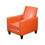Recliner Push Back Chair for Elegant Home D&#233;cor Orange 52422-00PUORG