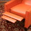 Recliner Push Back Chair for Elegant Home D&#233;cor Orange 52422-00PUORG