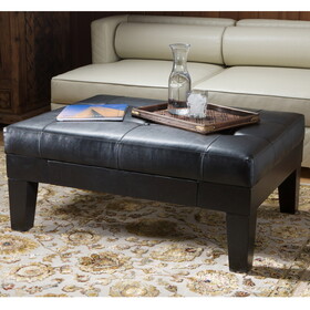Chatham Ottoman With Drawer 52423-00BLK