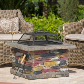 Stonewall 28" Square Fire Pit 53657-00NSL