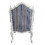 ACME Ciddrenar Chair w/pillow, Fabric & White Finish 54312