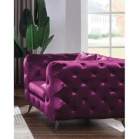 Acme Atronia Chair, Purple Fabric 54907