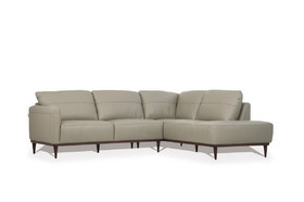 ACME Tampa Sectional Sofa, Airy Green Leather (1Set/2CTN) 54975