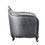ACME Ariadne Chair w/1 Pillow, Fabric & Platinum 55347