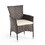 Clementine Outdoor Multibrown PE Wicker Dining Chairs (Set of 2)