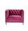 ACME Heibero Chair, Burgundy Velvet 56897